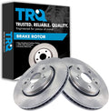 TRQ Front Brake Rotors Set Vented Compatible with 2018-2022 Toyota
