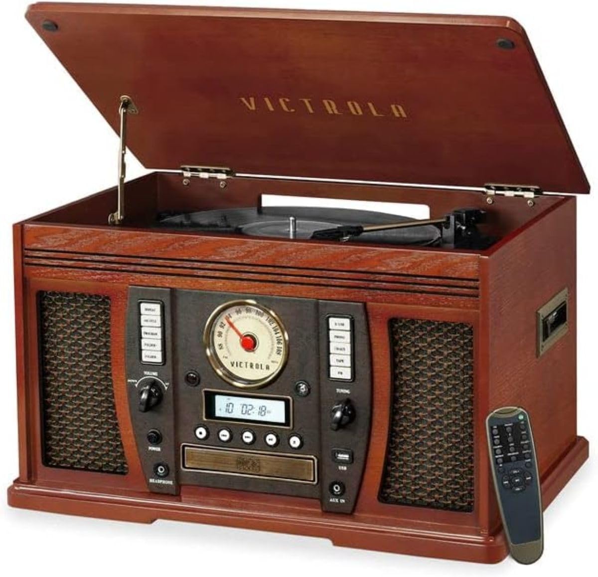 Victrola Aviator 8-in-1 Bluetooth Record Player for Music Lovers