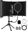 Upgraded Studio Recording Microphone with Isolation Shield & Pop