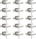 Keyed Entry Lever for Exterior Doors - Heavy Duty Satin Nickel