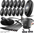 R1 Pure White LED Rock Lights Kit with Switch Harness - Durable