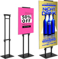Poster Stand for Display Pedestal Sign Stand Adjustable to 75in