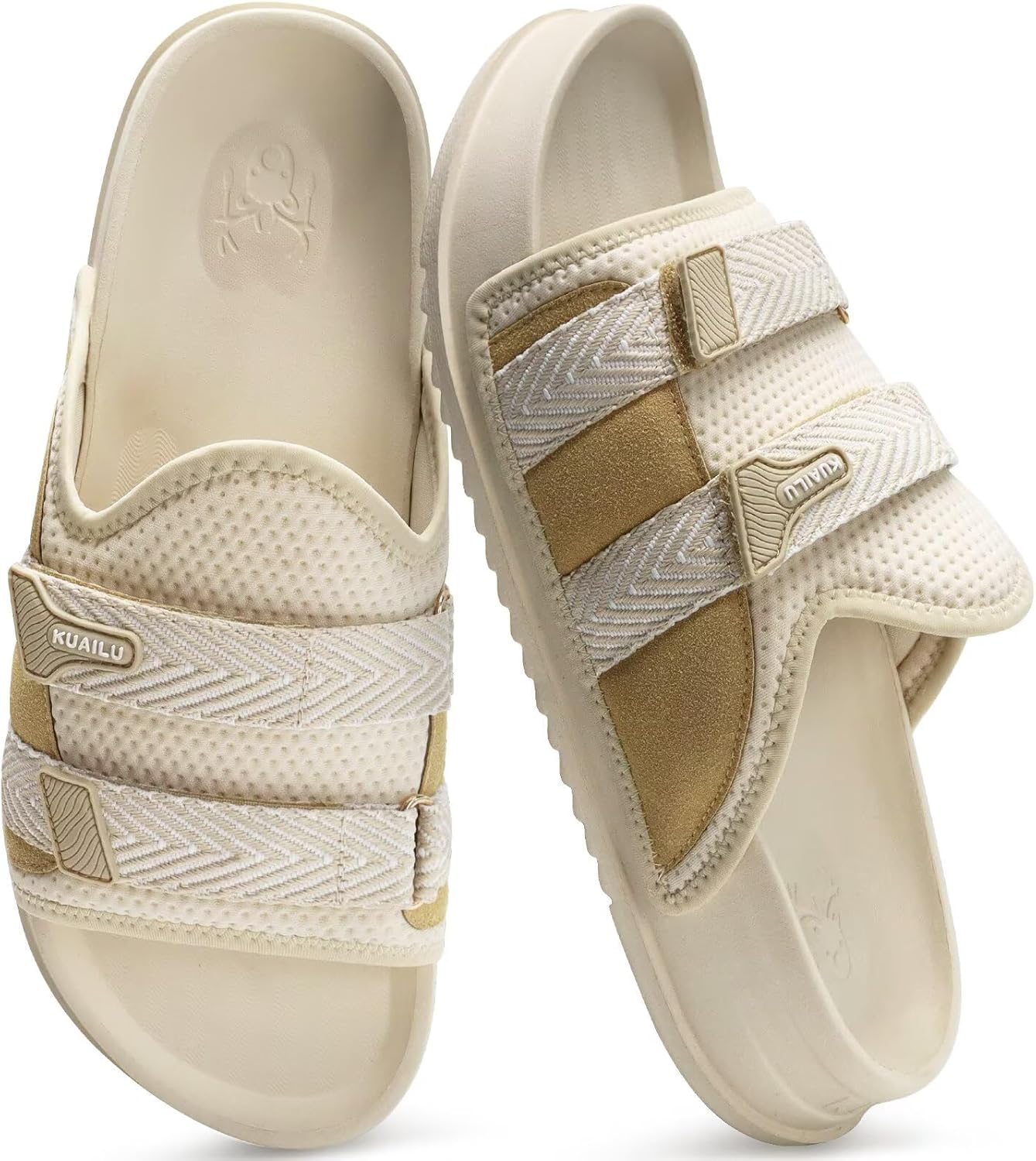 KuaiLu Mens Orthotic Sandals with Arch Support for Comfort