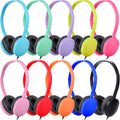 Wholesale Classroom Headphones Set - 25 Pack MultiColor 3.5mm Jack - OSSZIT
