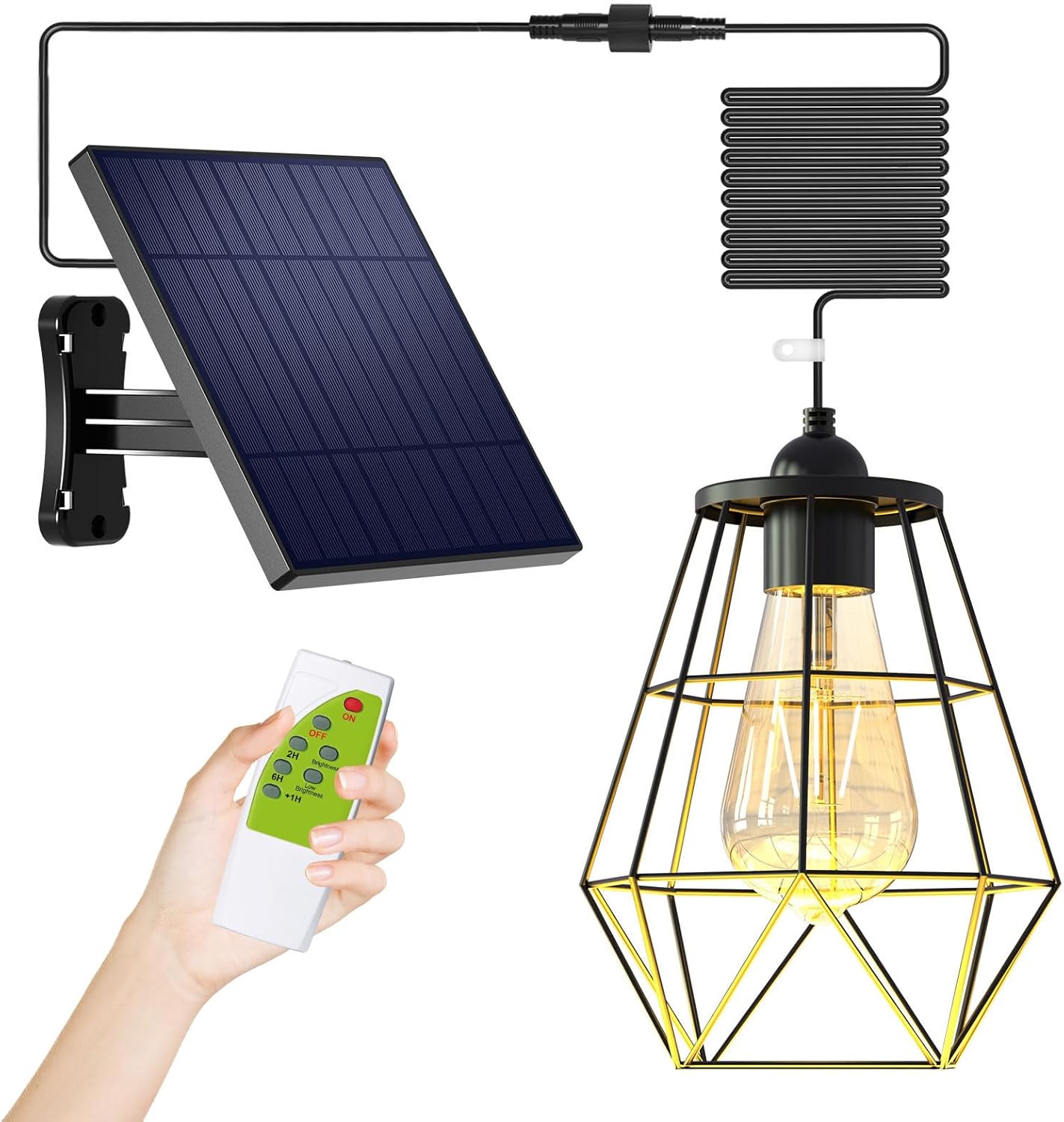 Solar Chandelier Outdoor with Remote Control for Versatile Use