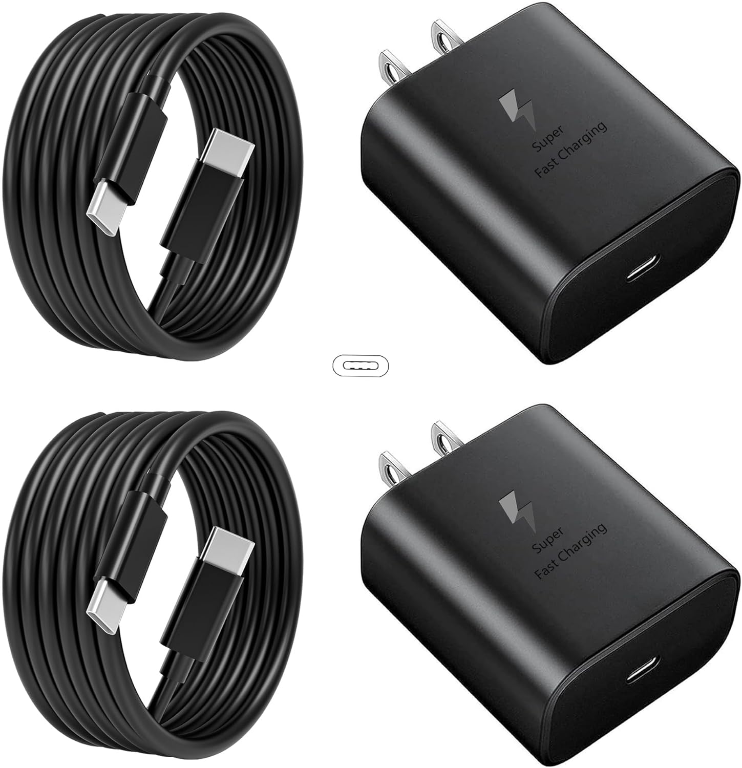 Fast 45W USB C PD Charger [2 Pack] for Samsung Galaxy