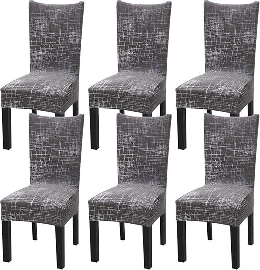 YISUN Modern Stretch Dining Chair Covers for High Chairs 6 PCS
