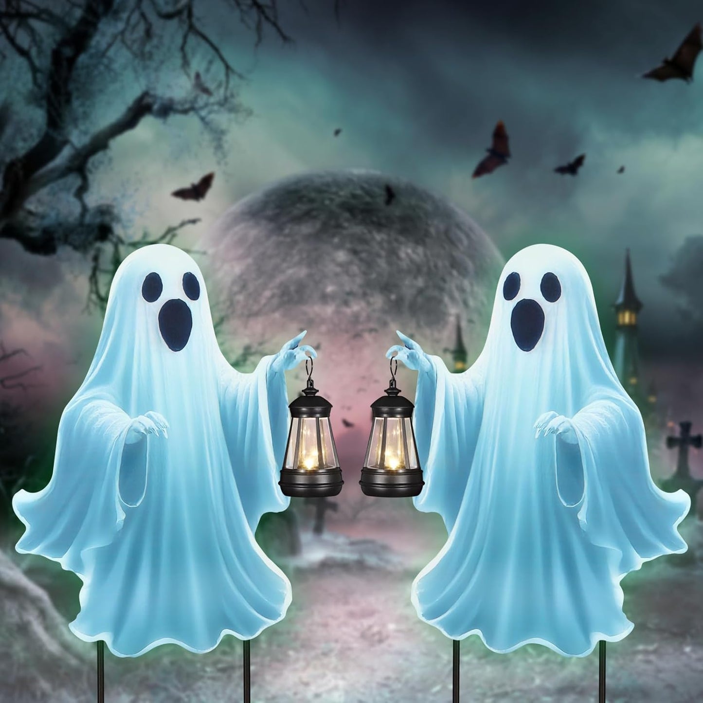 Halloween Outdoor Decorations Yard Signs Stakes for Spooky Vibes