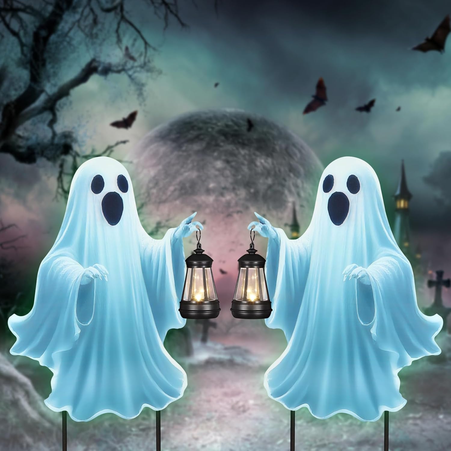 Halloween Outdoor Decorations Yard Signs Stakes for Spooky Vibes