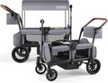 HARPPA All-Terrain Wagon Stroller for 2 Kids - Foldable Double Wagon
