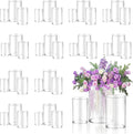 Glass Vase Cylinder 36pcs Set for Centerpieces and Table Decor