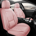 Premium Leather Car Seat Covers Universal Fit - Waterproof Pink