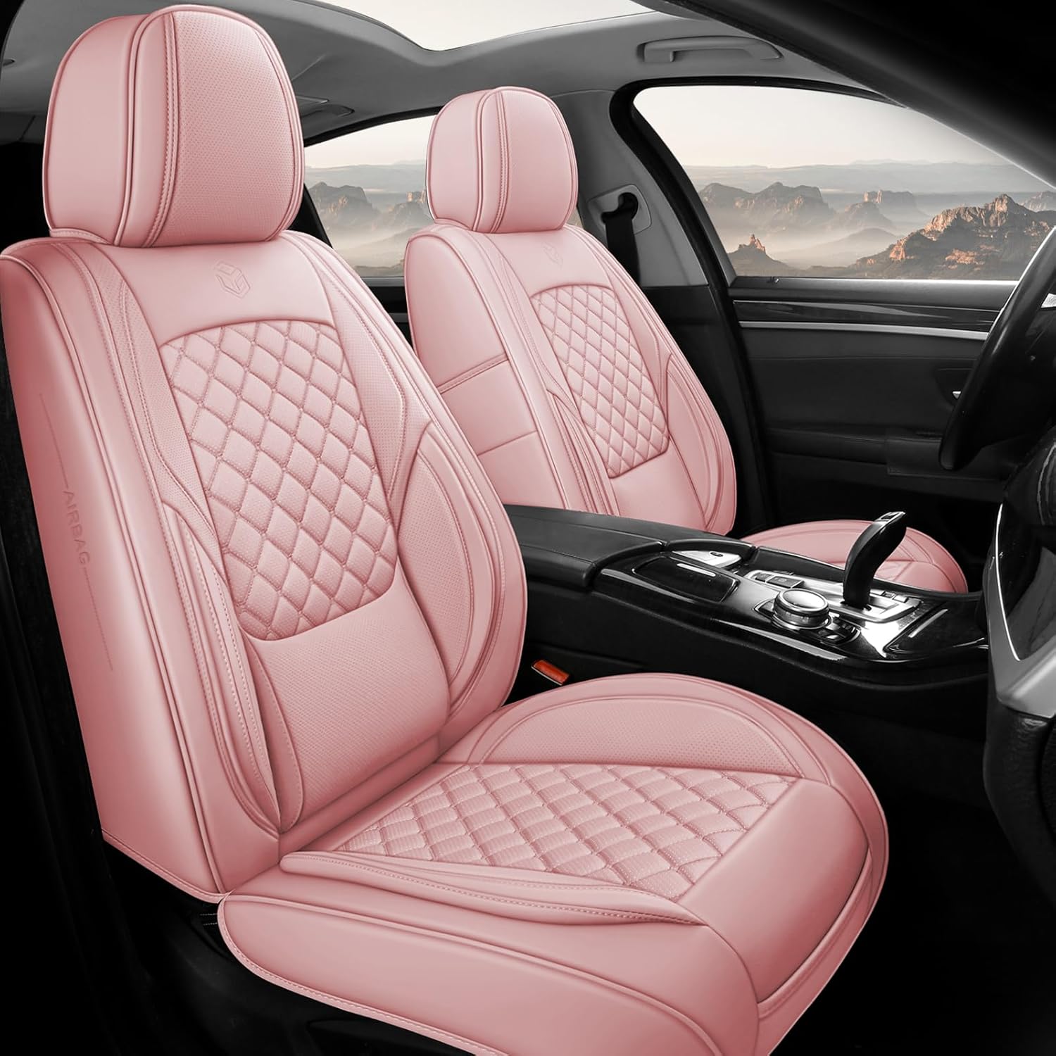 Premium Leather Car Seat Covers for SUVs, Trucks, and Sedans