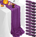 12Pack Purple Table Runner 10FT Cheesecloth 35x120in - Rustic Boho