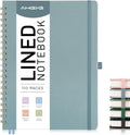 Lined Spiral Notebook 8.5 in x 11 in A4 - Durable Hardcover Notebook