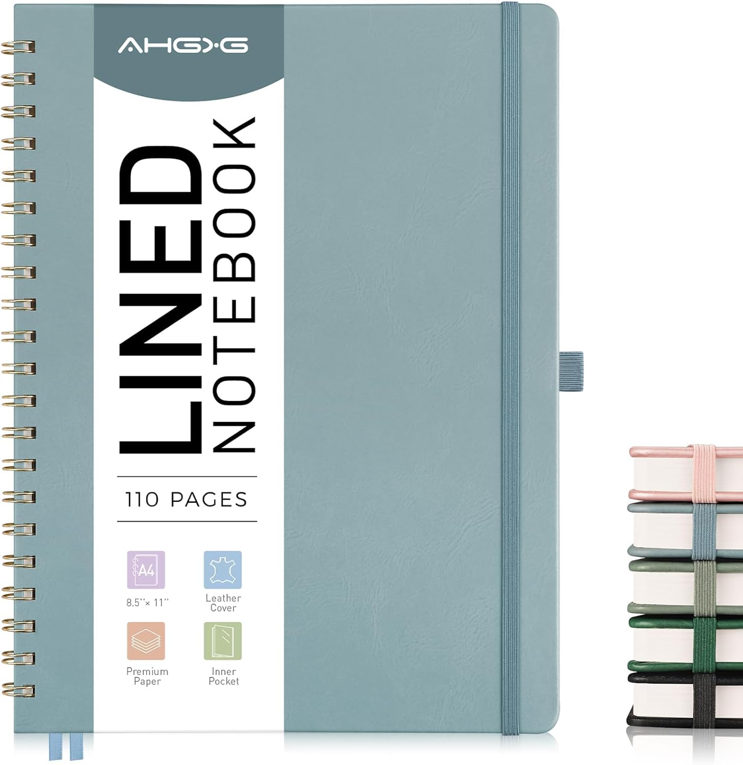 High-Quality AHGXG 8.5 x 11 Leather Notebook