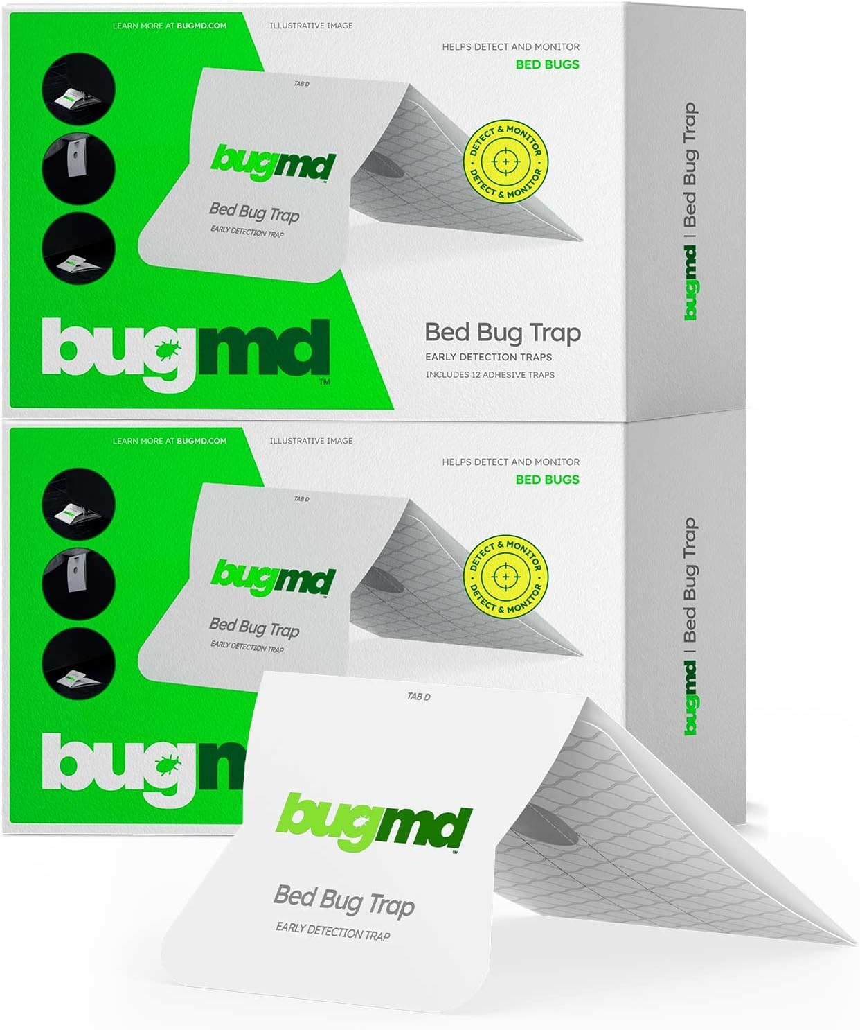 BugMD Bed Bug Trap - 24 Traps for Effective Bed Bug Prevention