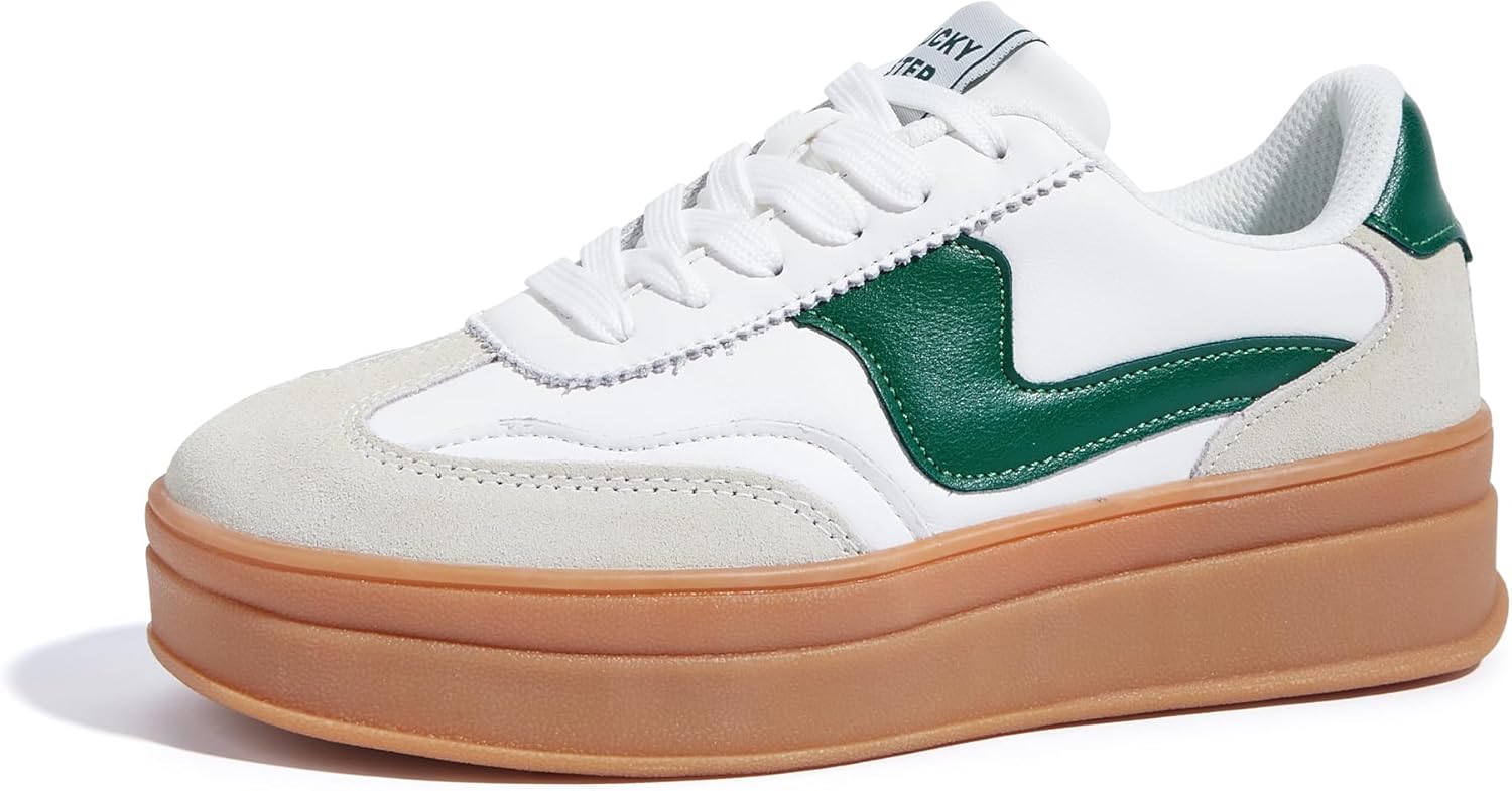 LUCKY STEP Women's Platform Fashion Sneakers for Casual Style
