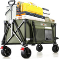 Collapsible Wagon Cart with Wheels - Heavy Duty 180L Foldable Utility