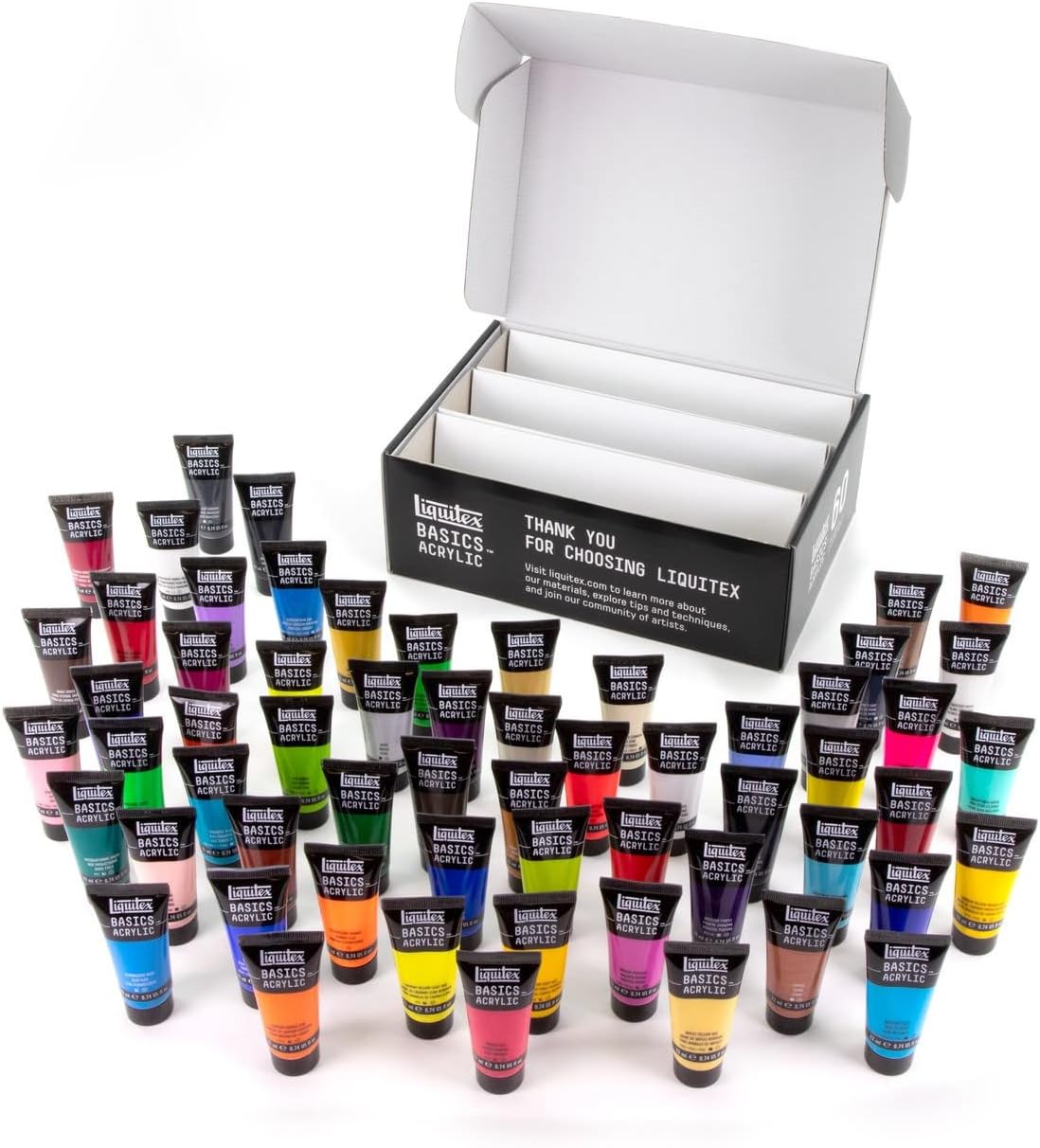 Liquitex BASICS Acrylic Paint Set: 60 Tubes for Artists