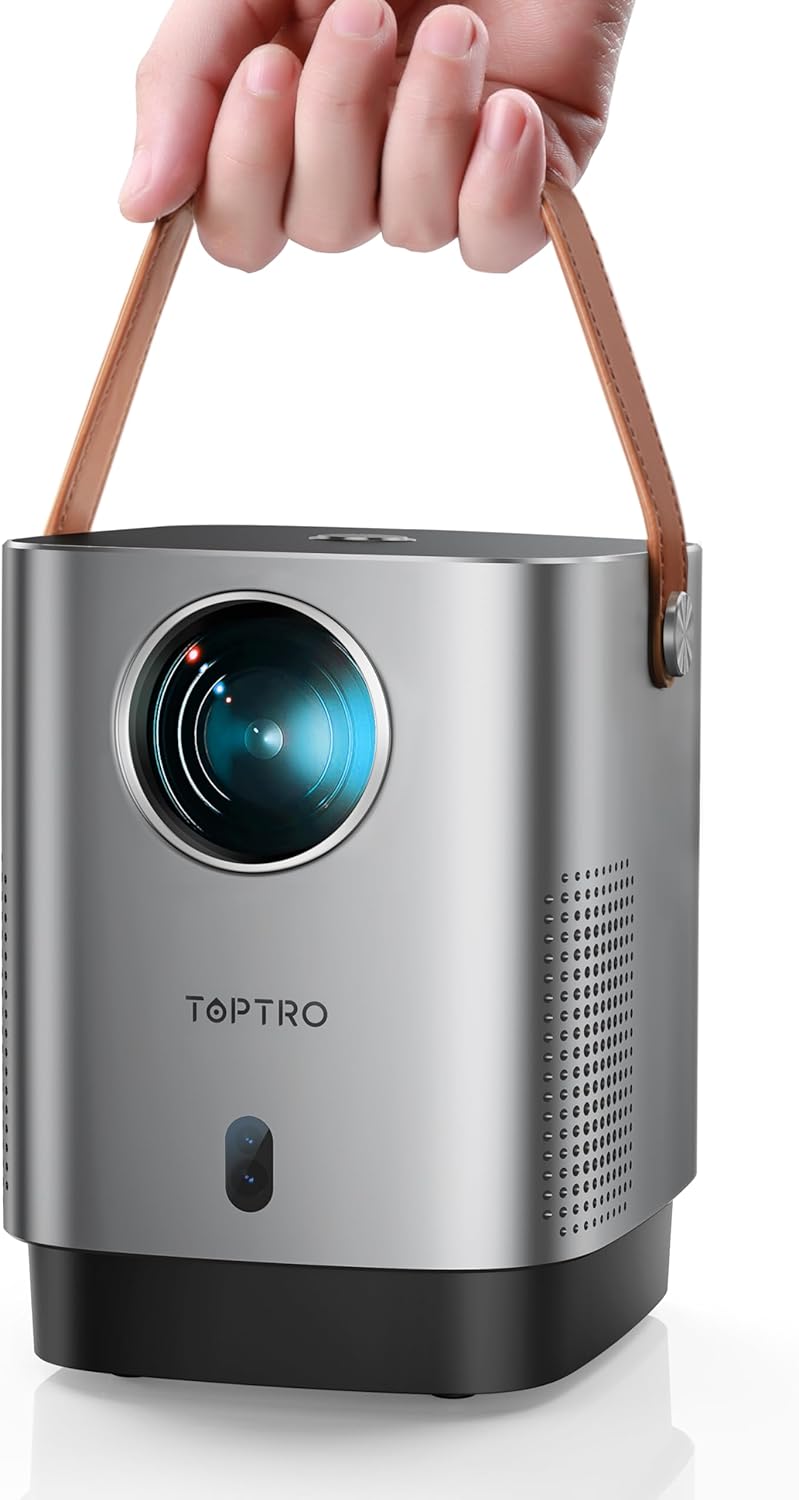 TOPTRO TR23 Mini Projector - 5G WiFi, Full HD Support, 15000 Lumen