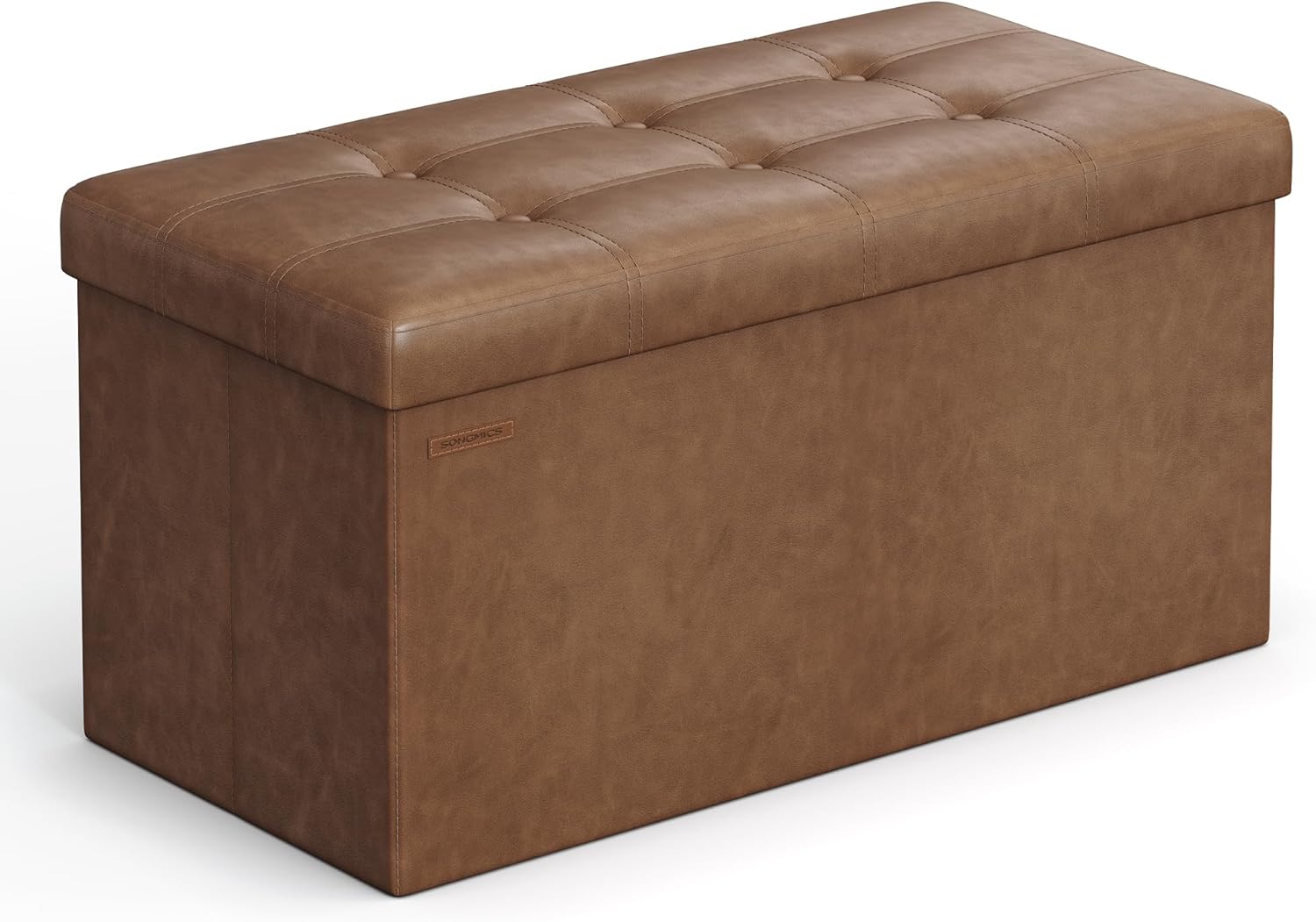 SONGMICS Mazie Collection 30 in Folding Storage Ottoman Bench