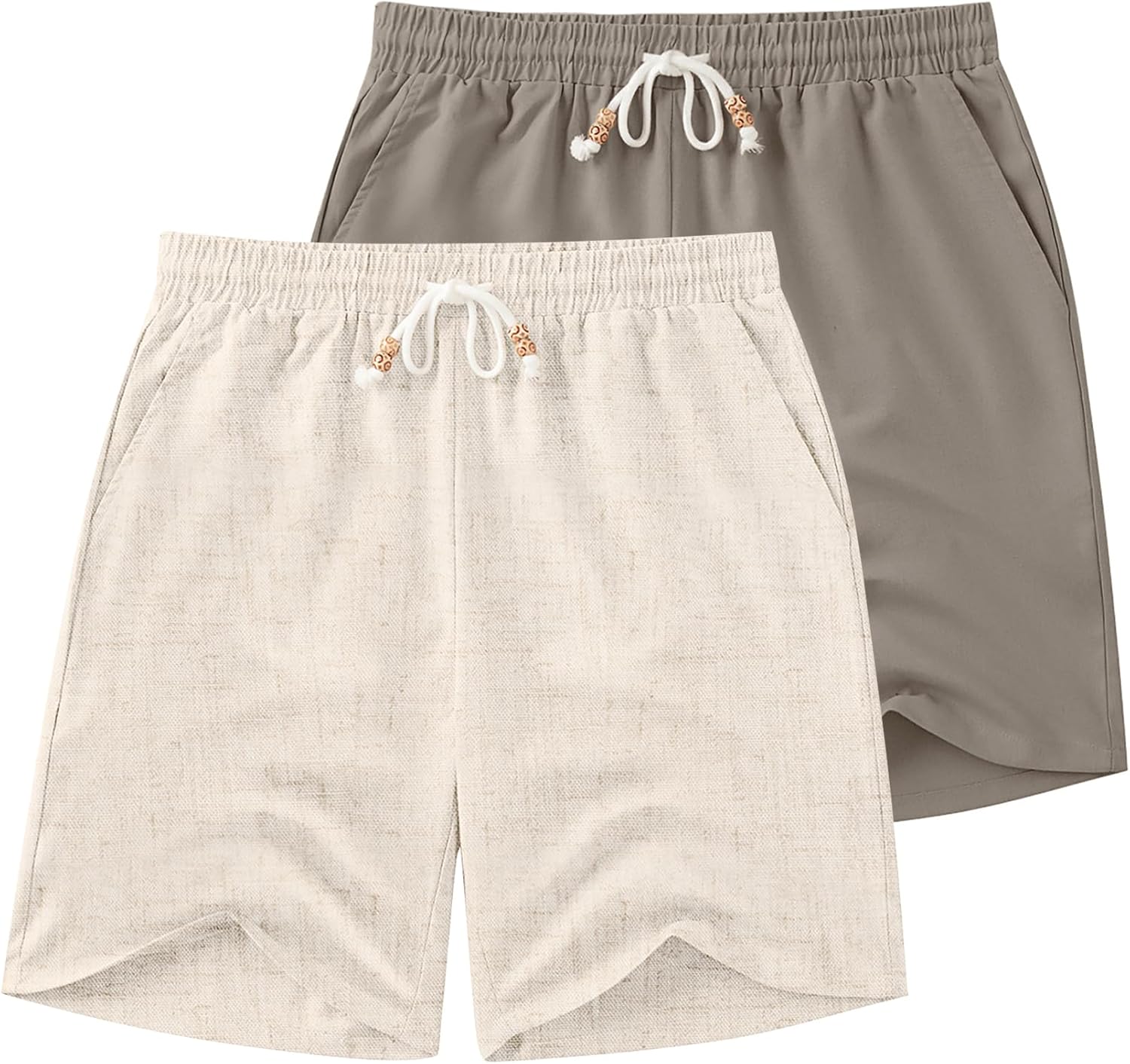 Stylish Linen Shorts for Men - Lightweight Summer Beach Wear