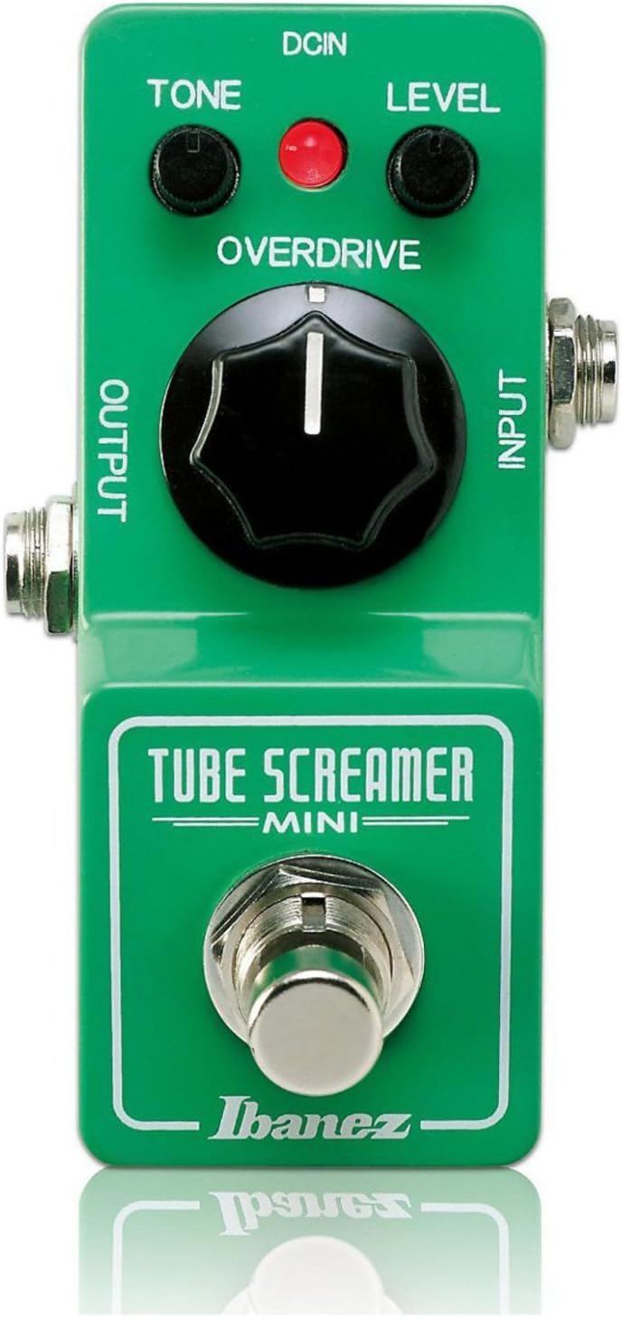 Ibanez Tube Screamer Mini Pedal - Compact Overdrive with Tone Control