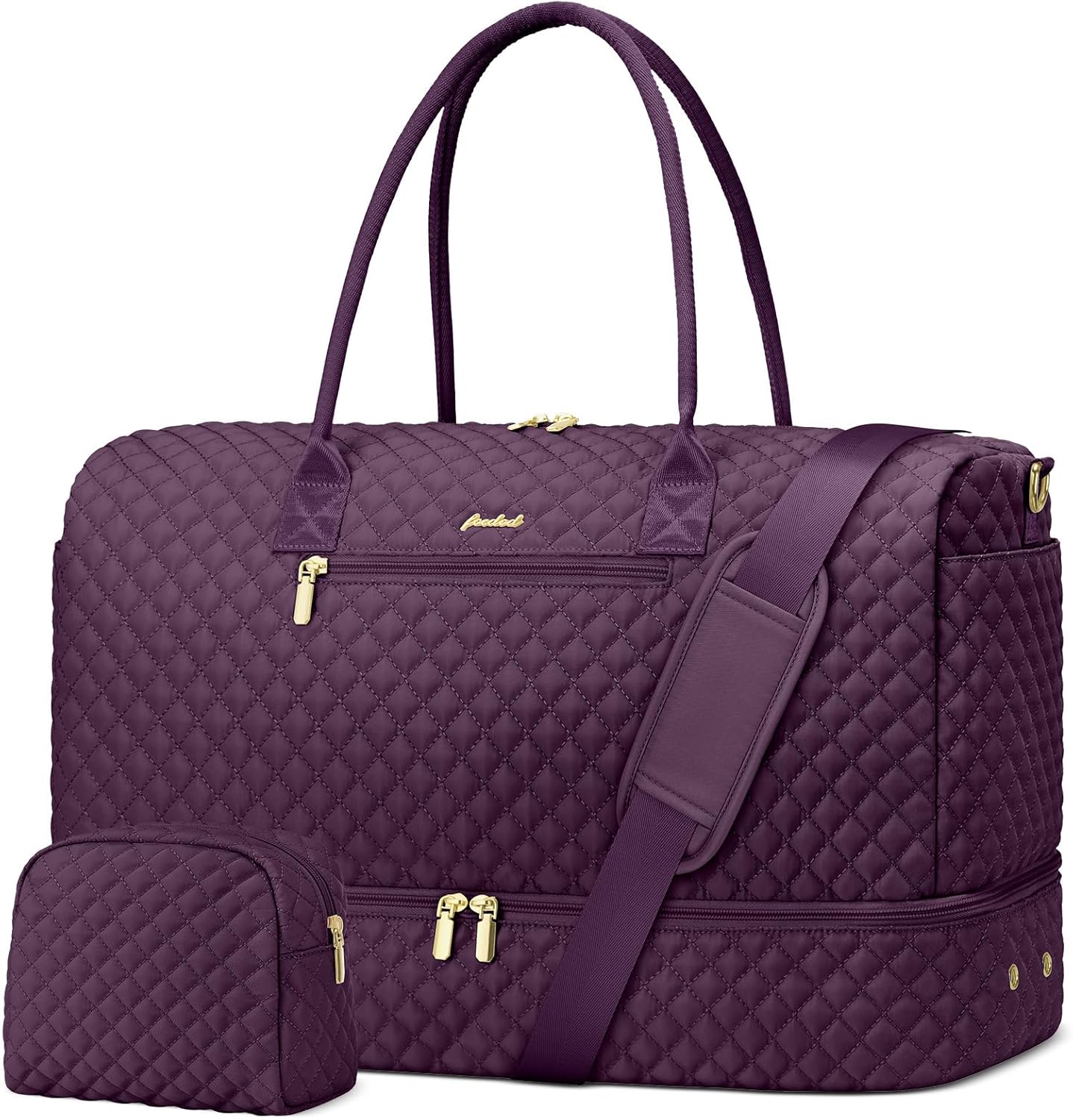 Travel Duffle Weekender Bags for Women with Shoe Compartment