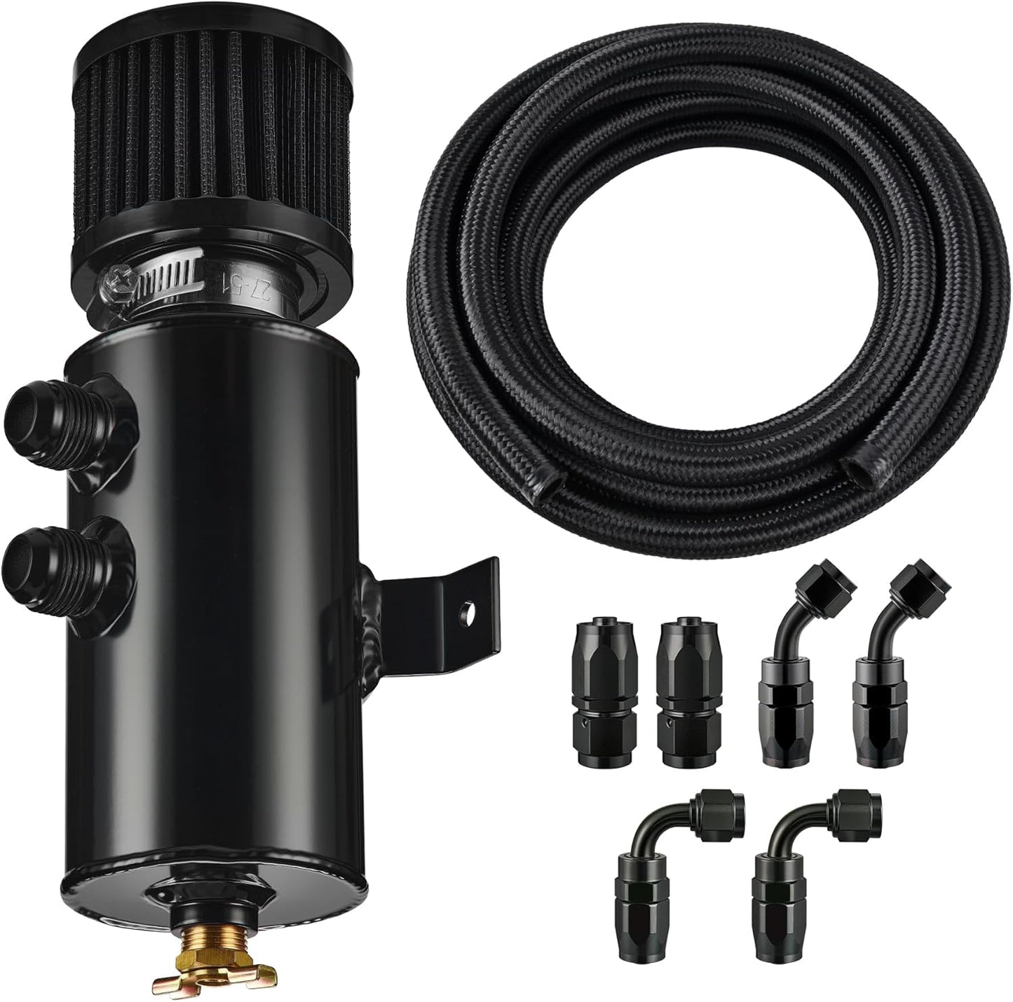 EVIL ENERGY 10AN Oil Catch Can with Breather Tank and Fuel Line