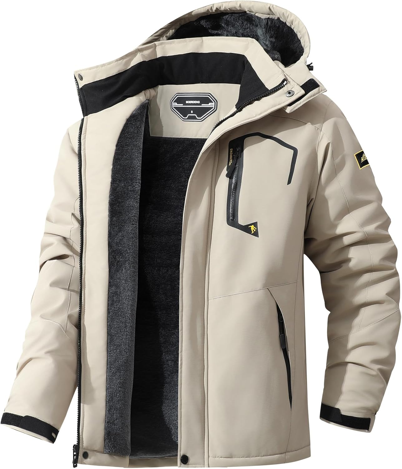 Men's Ski Jacket Warm Winter Snow Coat Waterproof Windbreaker