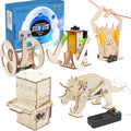 Robot STEM Toys 5-Set Wood Craft Kit for Kids Ages 6-14 - DIY Robotics