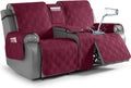 Waterproof Loveseat Recliner Cover with Console - Protective 2-Seater