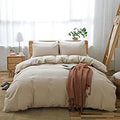 LOVQUE 100% Washed Cotton Duvet Cover Twin Size Review