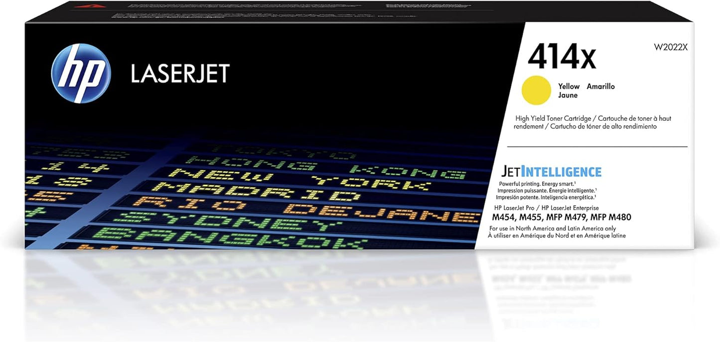 HP 414X Yellow High-yield Toner | Vibrant Color Printing
