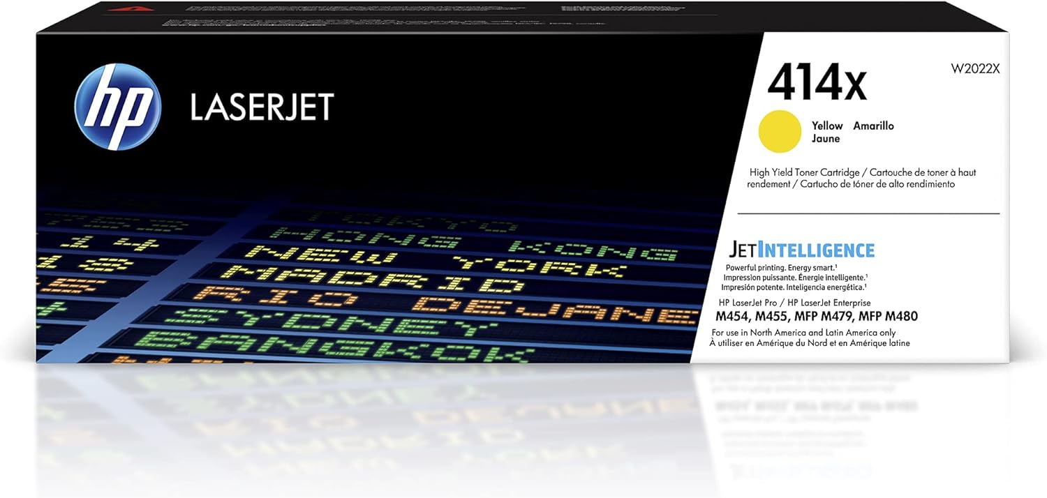 HP 414X Yellow High-yield Toner | Vibrant Color Printing
