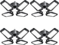 Garage Light 4 Pack 120W with 4+1 Deformable Panels for Brightness