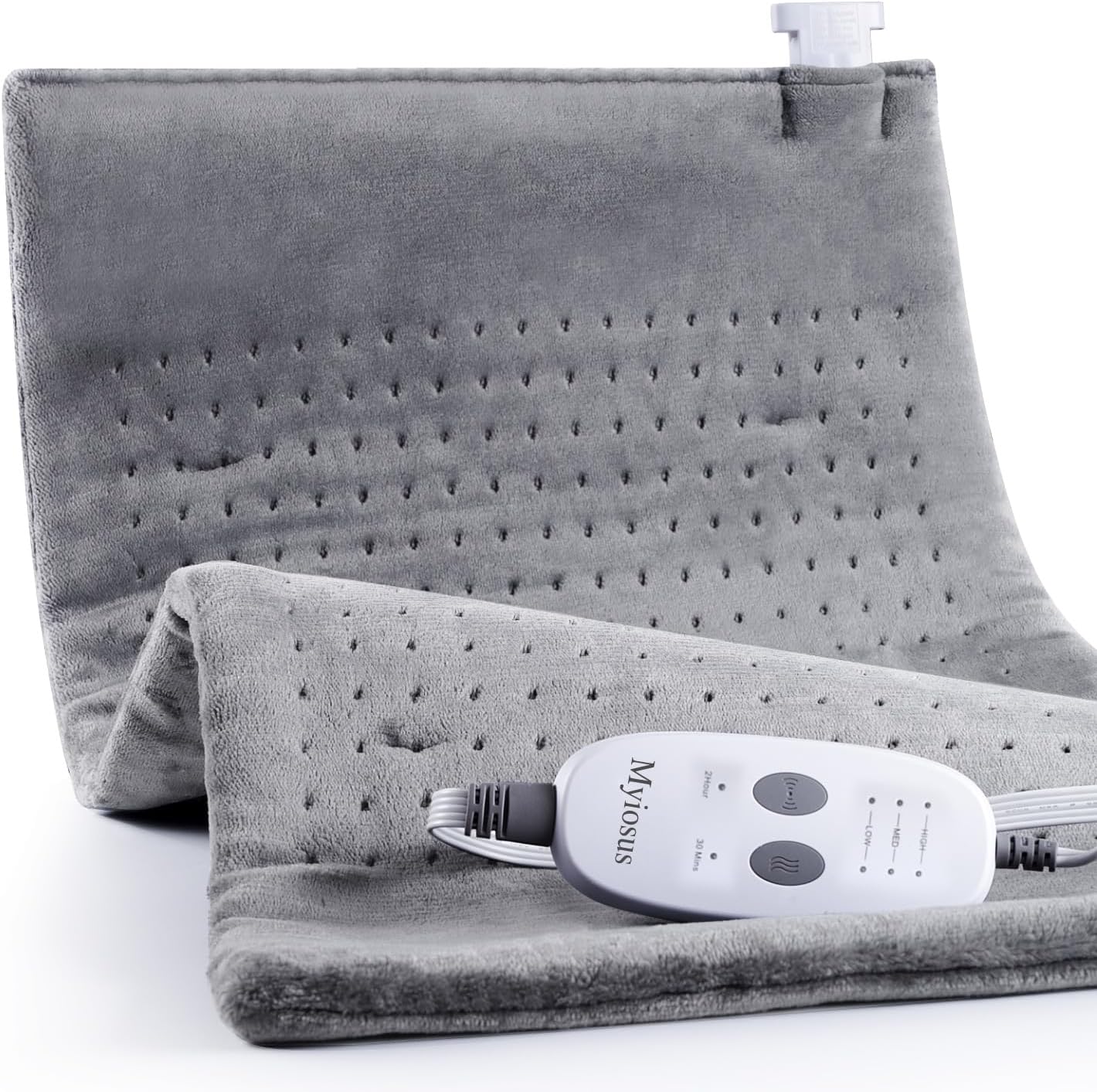 Massaging Weighted Heating Pad for Back Pain Relief and Comfort