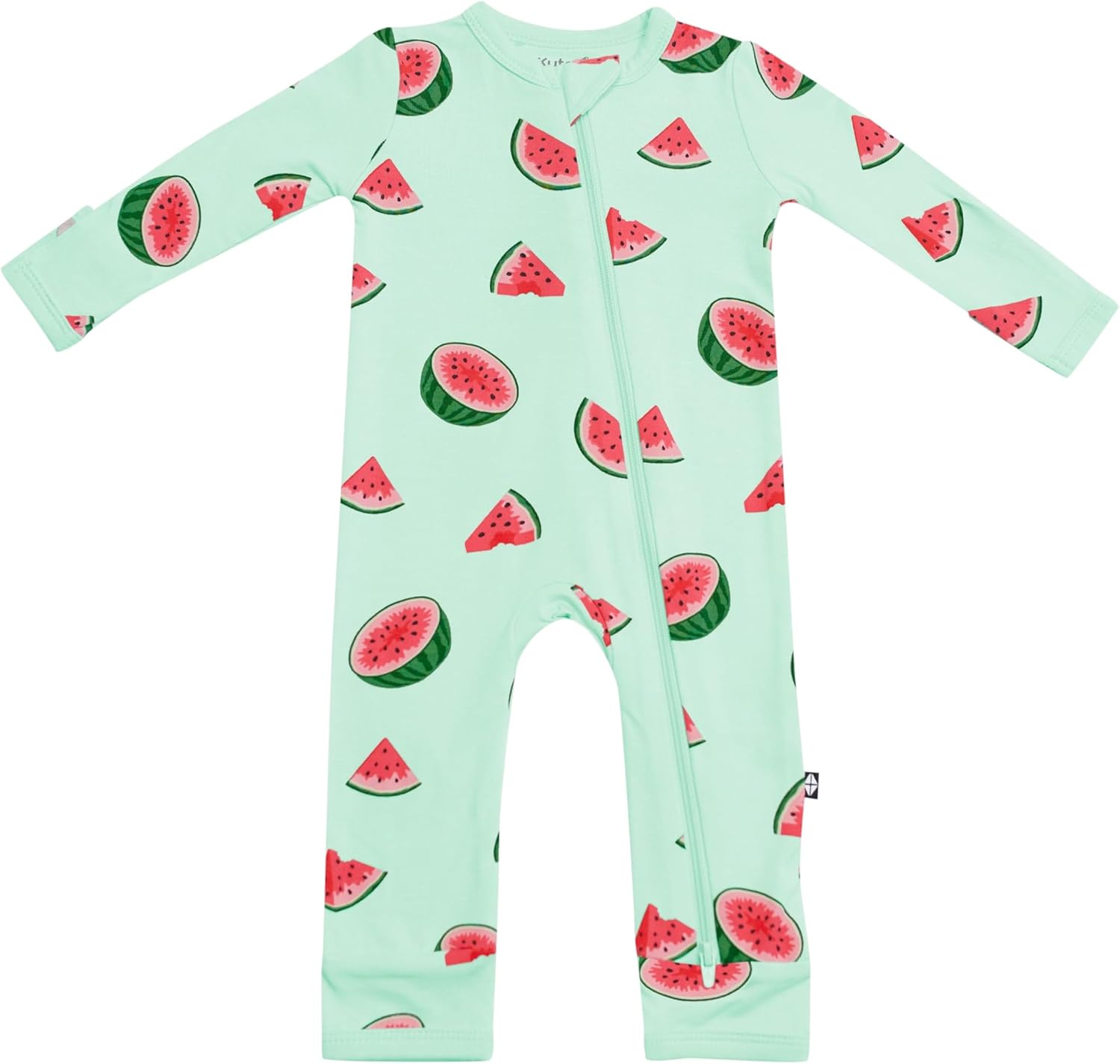 KYTE BABY Unisex Bamboo Zippered Rompers for Infants 0-24 Months