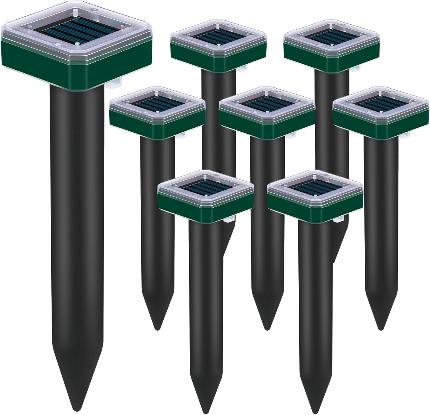 Solar Powered Snake Repellent for Yards - 8 Pack Ultrasonic Stakes