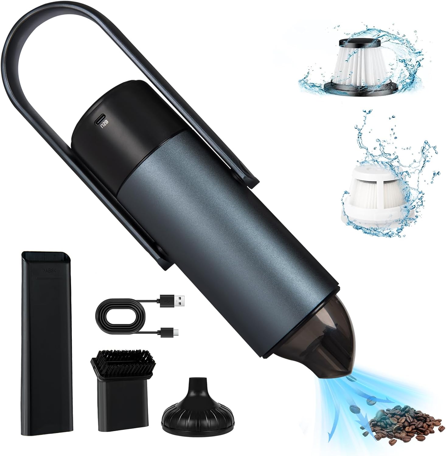 Verazon 2-in-1 Car Vacuum: Powerful & Portable!