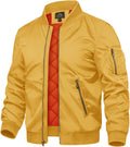 TACVASEN Men's Bomber Jacket - Warm Lightweight Windbreaker cuffs