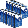 Fulmoon 12 Pcs Economy View 3 Ring Plastic Binder 2 in - Organized
