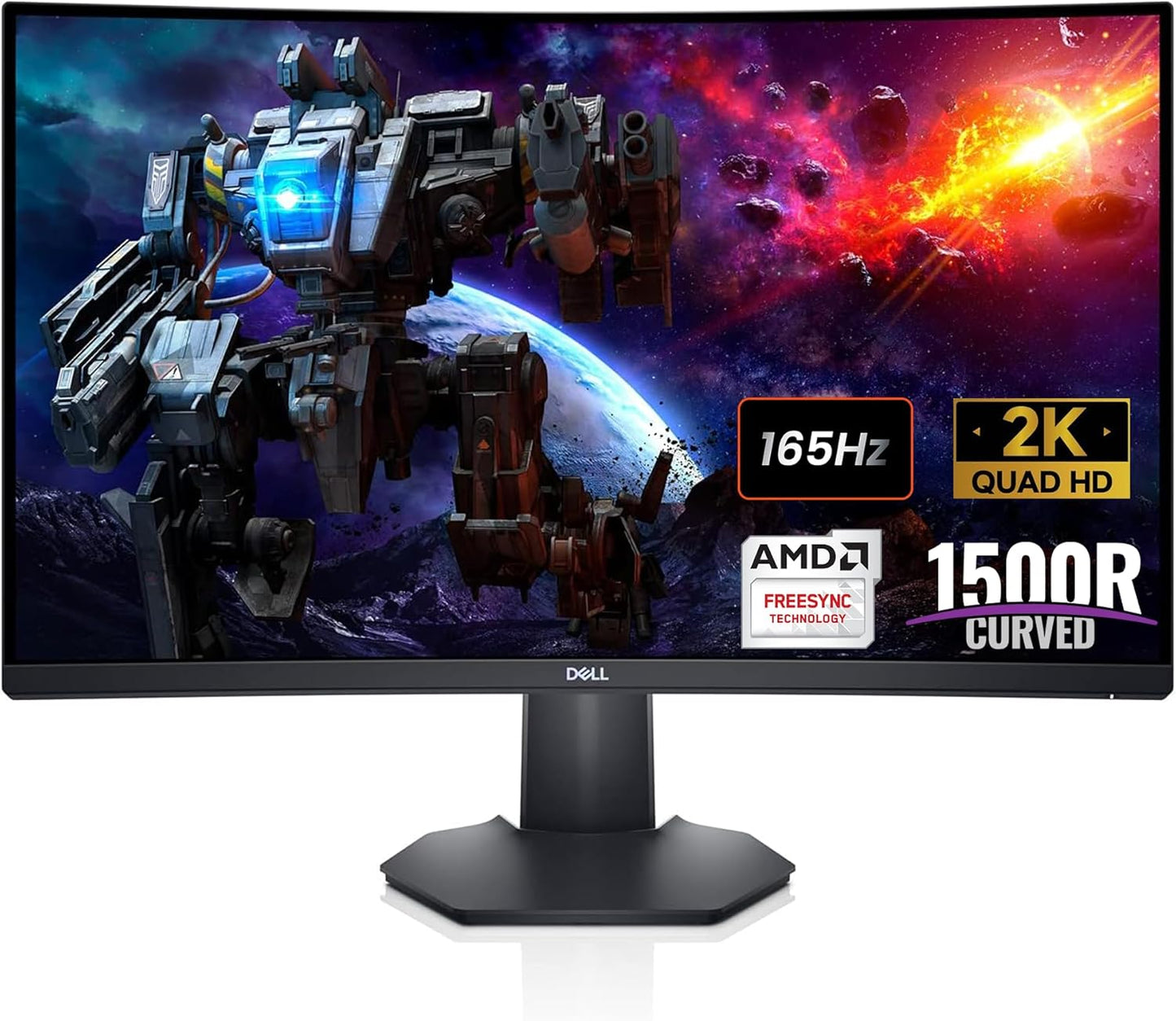 Dell 27 Curved Gaming Monitor - 165Hz Refresh - Immersive Display