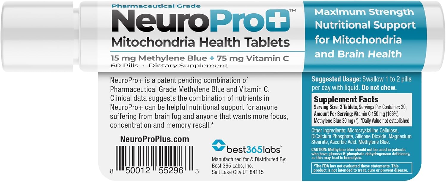 NeuroPro+ Methylene Blue and C Complex for Mental Clarity