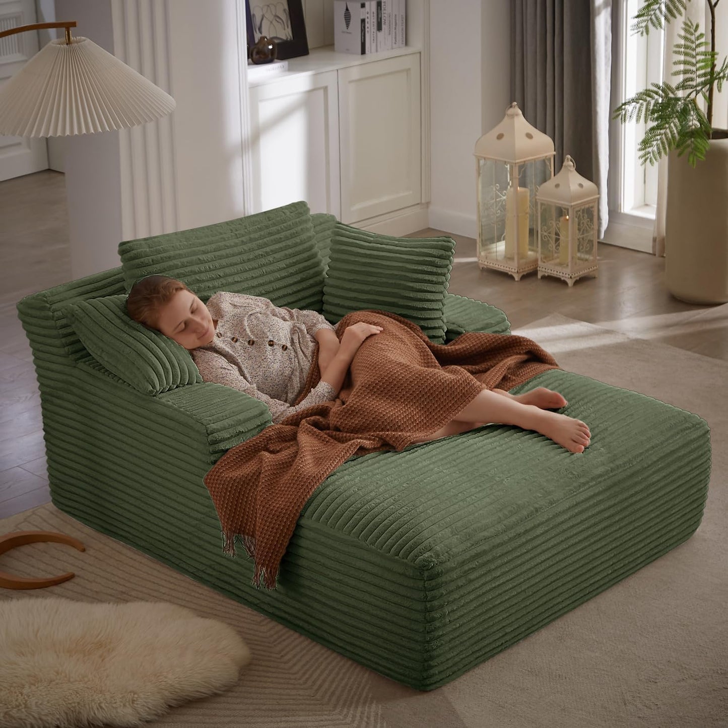 67 Inch Chaise Lounge Chair Indoor for Cozy Living Spaces