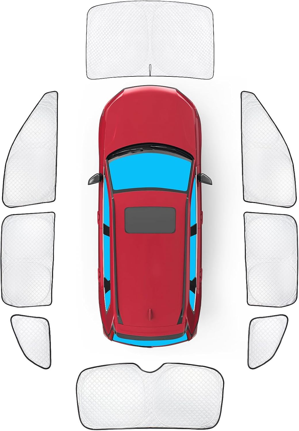 KMF 8pcs Thicken Full Window Sun Shades for Honda CR-V 2023-2025