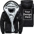 Personalized Custom Men's Hoodie - Design Your Own Fleece Jacket