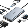 USB Docking Station Dual Monitor - 9-in-1 Triple Display Hub