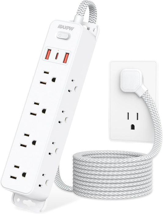 Maxpw 12 Outlets Surge Protector + USB, 1700 Joules